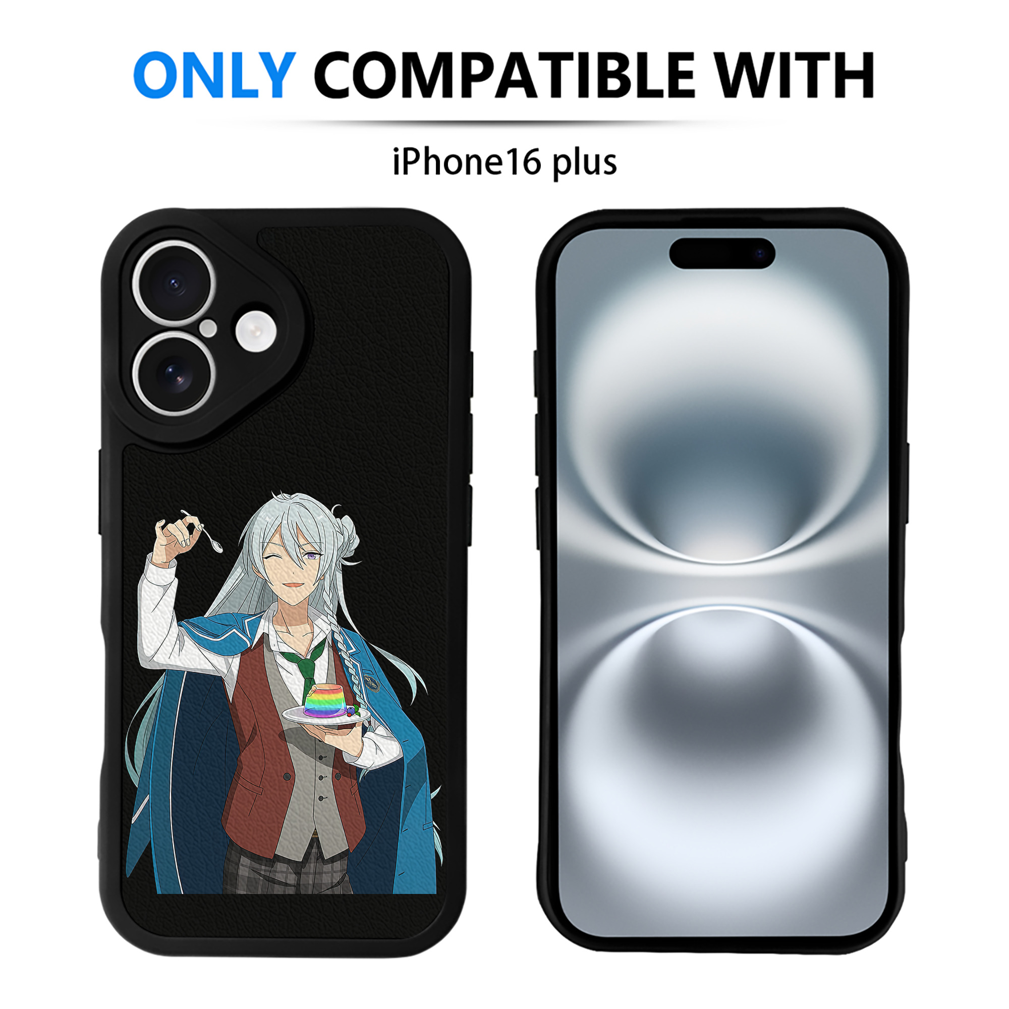 （画像用） あんさんぶるスターズ! Ensemble Stars 【iPhone 16シリーズ対応】シリコンスマホケース（レザー調） 材質：シリコン